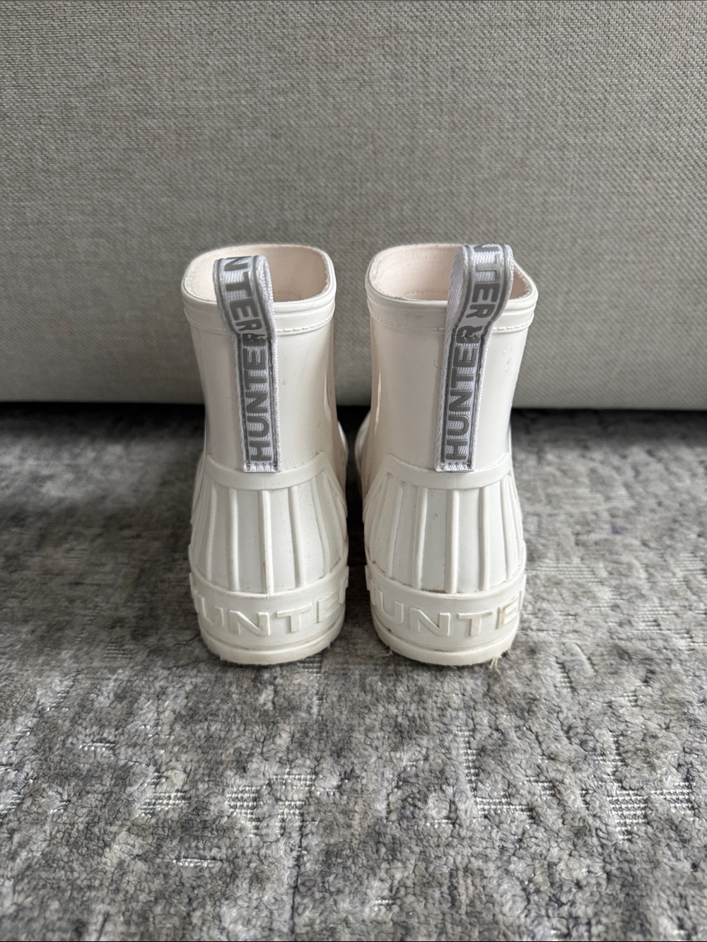 Hunter Kids White Short Rain Boots - Picture 3 of 6